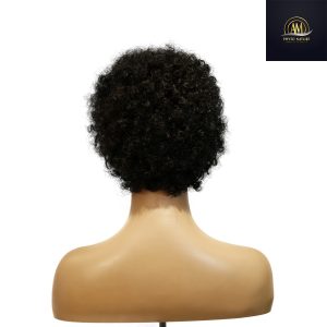 maady hair luxury machine made black wig remy hair h023
