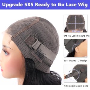 maady hair luxury natural black remy hair 5x5 lace closure straight bob human hair wig