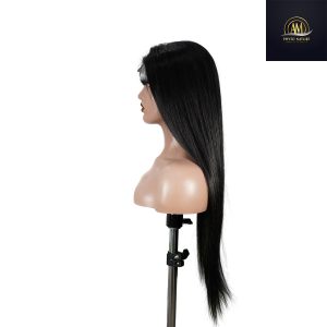 maady hair luxury natural black remy hair 6x7 lace closure straight human hair wig