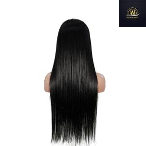 maady hair luxury natural black remy hair 6x7 lace closure straight human hair wig