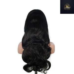 maady hair luxury natural black remy hair 6x7 lace closure body wave human hair wig