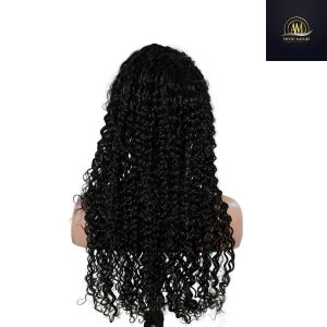 maady hair luxury natural black remy hair 6x7 lace closure deep wave human hair wig