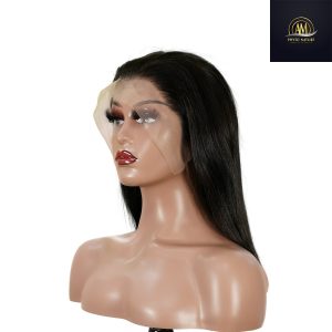 maady hair luxury 13x4 straight bob lace front wig natural black asian raw hair
