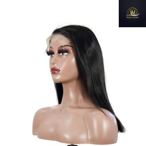 maady hair luxury natural black remy hair 5x5 lace closure straight bob human hair wig