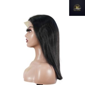 maady hair luxury natural black remy hair 5x5 lace closure straight bob human hair wig