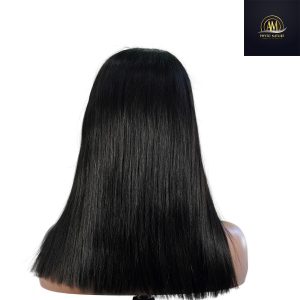 maady hair luxury natural black remy hair 5x5 lace closure straight bob human hair wig