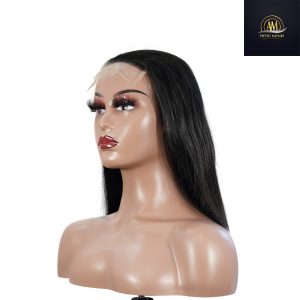 maady hair luxury natural black asian raw hair 5x5 hd lace closure straight bob human hair wig