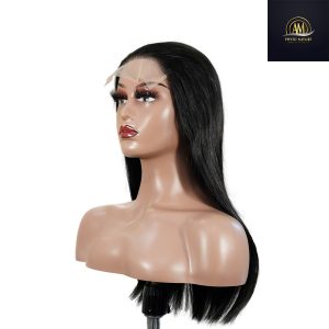 maady hair luxury natural black remy hair 5x5 lace closure straight human hair wig