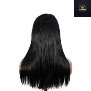 maady hair luxury natural black remy hair 5x5 lace closure straight human hair wig