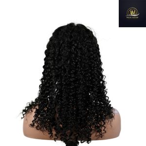 maady hair luxury natural black remy hair 5x5 lace closure jerry curly human hair wig