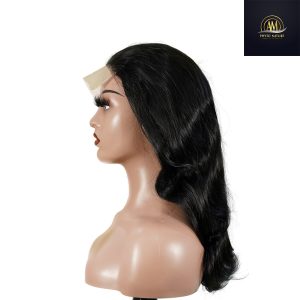 maady hair luxury natural black remy hair 5x5 lace closure body wave human hair wig