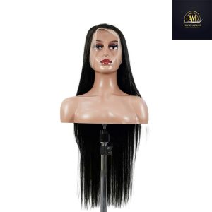 maady hair luxury 13x4 straight lace front wig natural black remy hair