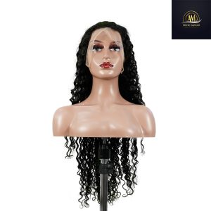 maady hair luxury 13x4 deep wave lace front wig natural black remy hair