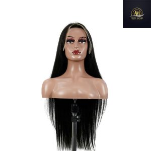 maady hair luxury natural black asian raw hair 13x6 hd lace front wig straight human hair wig