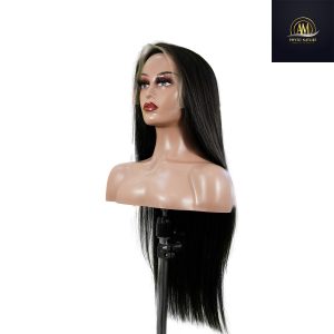 maady hair luxury natural black asian raw hair 13x6 hd lace front wig straight human hair wig