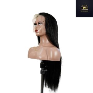 maady hair luxury 13x6 double drams straight lace front wig black remy hair