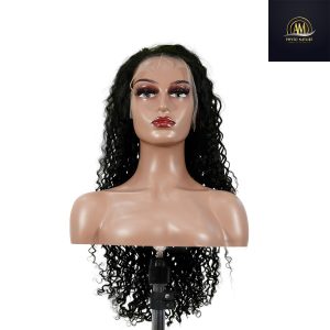 maady hair luxury natural black asian raw hair 13x6 hd lace front wig deep wave human hair wig