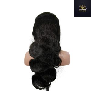 maady hair luxury natural black asian raw hair 13x6 hd lace front wig body wave human hair wig