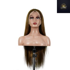 maady hair luxury 13x4 straight lace front wig m4&27 highlight remy hair 26 inch
