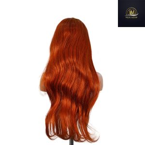 maady hair luxury 13x4 straight lace front wig 350 orange 26 inch remy hair
