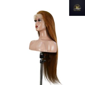 maady hair luxury 13x4 straight lace front wig 30 brown 26 inch remy hair