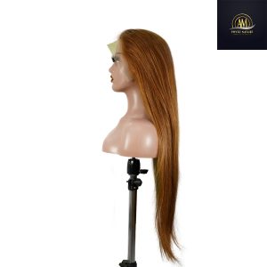 maady hair luxury 13x4 straight lace front wig 30 brown 26 inch remy hair