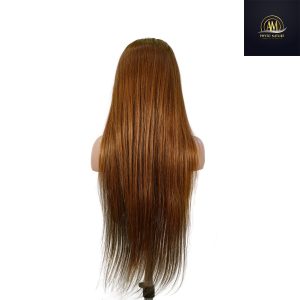 maady hair luxury 13x4 straight lace front wig 30 brown 26 inch remy hair