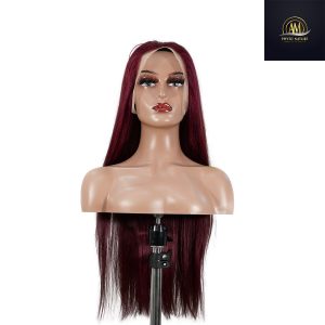 maady hair luxury 13x4 straight lace front wig 99j color 26 inch remy hair