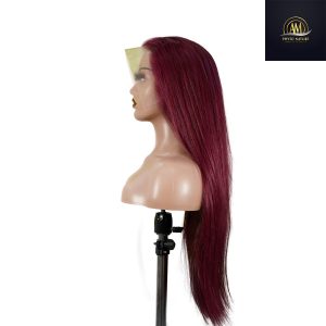 maady hair luxury 13x4 straight lace front wig 99j color 26 inch remy hair