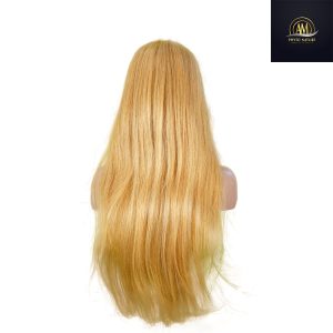 maady hair luxury 13x4 straight lace front wig 27 honey blonde remy hair