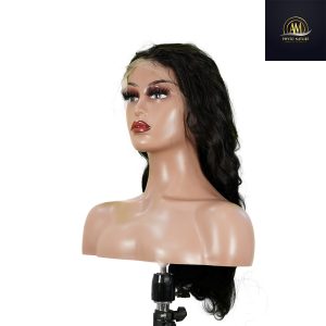 maady hair luxury 13x4 body wave lace front wig natural black remy hair