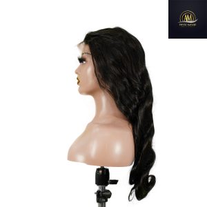 maady hair luxury 13x4 body wave lace front wig natural black remy hair