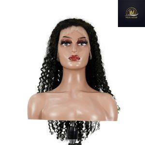 maady hair luxury 13x4 jerry curly lace front wig natural black remy hair