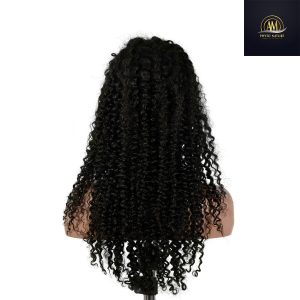 maady hair luxury 13x4 jerry curly lace front wig natural black remy hair