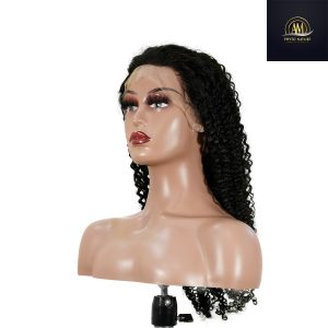 maady hair luxury 13x4 kinky curly lace front wig natural black remy hair