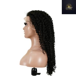 maady hair luxury 13x4 kinky curly lace front wig natural black remy hair