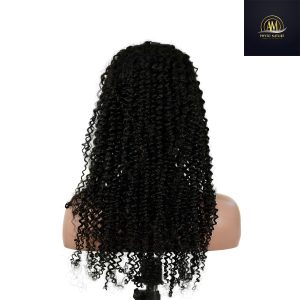 maady hair luxury 13x4 kinky curly lace front wig natural black remy hair