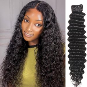 maady hair luxury remy hair black deep wave bundles laotian weaving